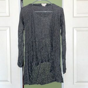 Grace and Lace Gray Sweater, Women, Fits like a Large or Medium (No Size on Tag)